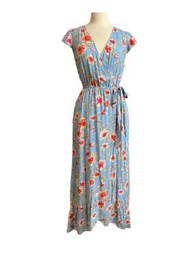 Band of Gypsies flutter sleeve maxi dress small